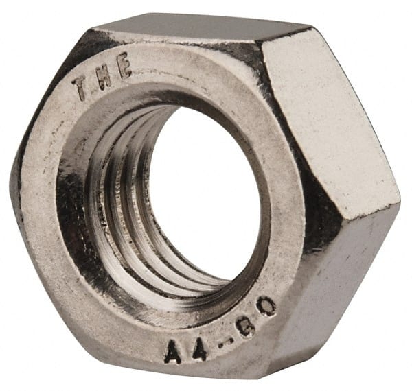 Hex Nut: M14 x 2, Grade 316 & Austenitic Grade A4 Stainless Steel, Uncoated MPN:HN4XX01400-010B