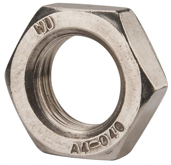 Hex Nut: M22 x 2.50, Grade 316 & Austenitic Grade A4 Stainless Steel, Uncoated MPN:JN9XX02200