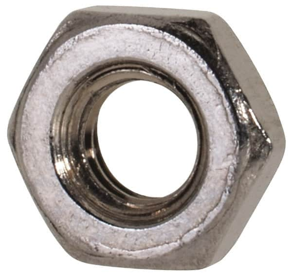 Hex Nut: M3 x 0.50, Grade 18-8 & Austenitic Grade A2 Stainless Steel, Uncoated MPN:JN9X00300-200BX