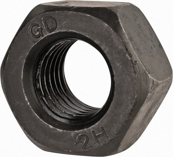 Hex Nut: M20 x 2.50, Grade 2H Steel, Uncoated MPN:R20200PS