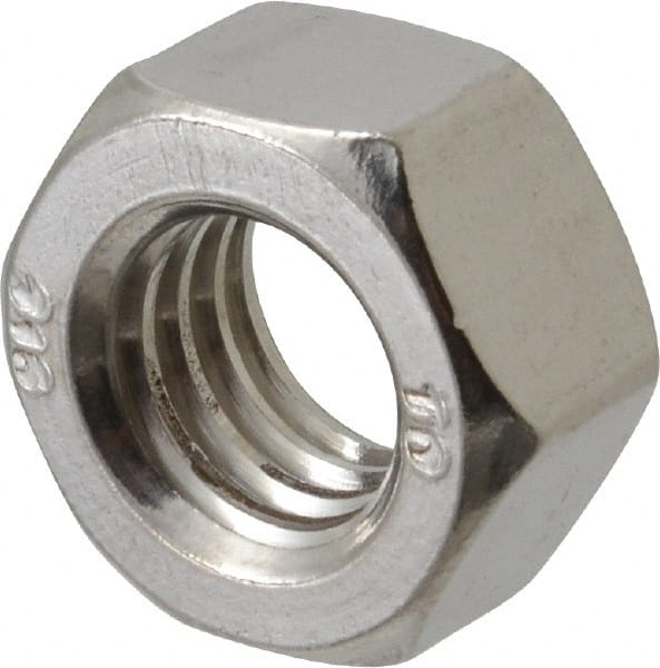 Hex Nut: 7/16-14, Grade 316 Stainless Steel, Uncoated MPN:R56001316