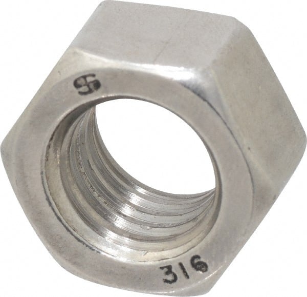 Hex Nut: 5/8-11, Grade 316 Stainless Steel, Uncoated MPN:R63084224