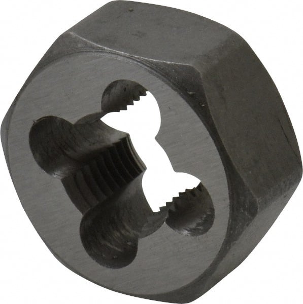 Hex Rethreading Die: 3/8-27 Thread, Right Hand, Carbon Steel MPN:365-1025