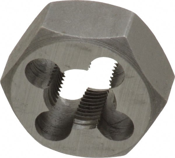 Hex Rethreading Die: 3/8-32, Right Hand, Carbon Steel MPN:365-1028