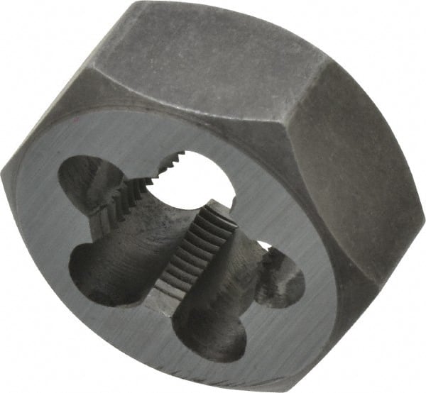 Hex Rethreading Die: 1/2-28 Thread, Right Hand, Carbon Steel MPN:365-1044