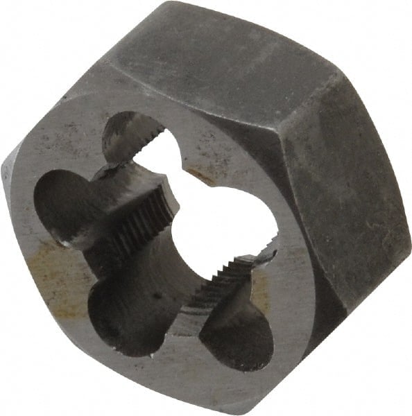 Hex Rethreading Die: 9/16-32 Thread, Right Hand, Carbon Steel MPN:365-1049