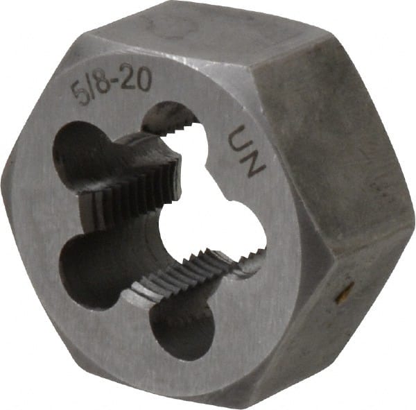 Hex Rethreading Die: 5/8-20, Right Hand, Carbon Steel MPN:365-1052