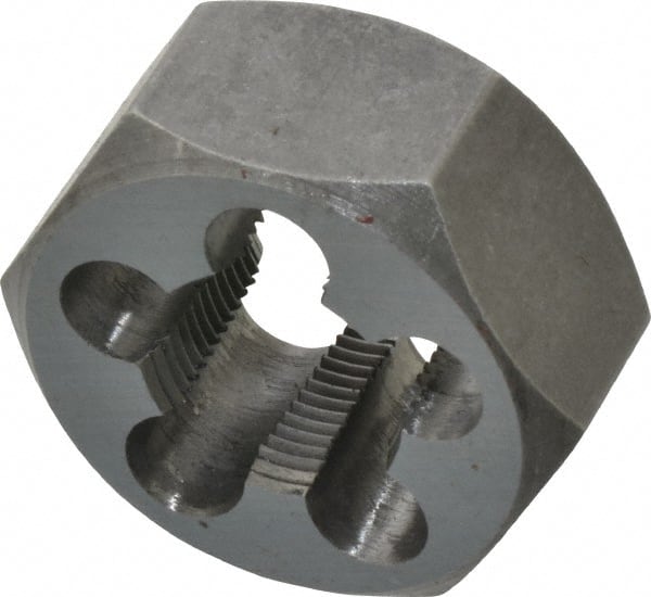 Hex Rethreading Die: 5/8-24, Right Hand, Carbon Steel MPN:365-1053