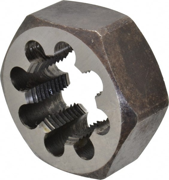 Hex Rethreading Die: 1-3/8 - 12, 1