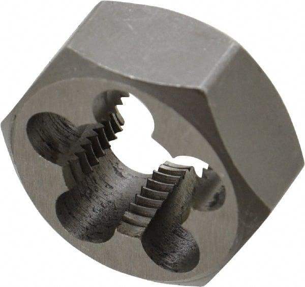 Hex Rethreading Die: 9/16-18 Thread, Left Hand, Carbon Steel MPN:366-0362