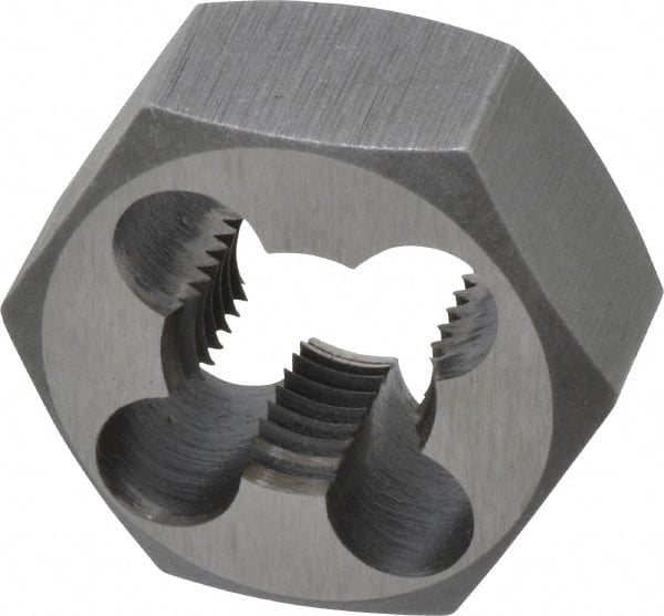 Hex Rethreading Die: 3/8-24, Right Hand, High-Speed Steel MPN:367-0242