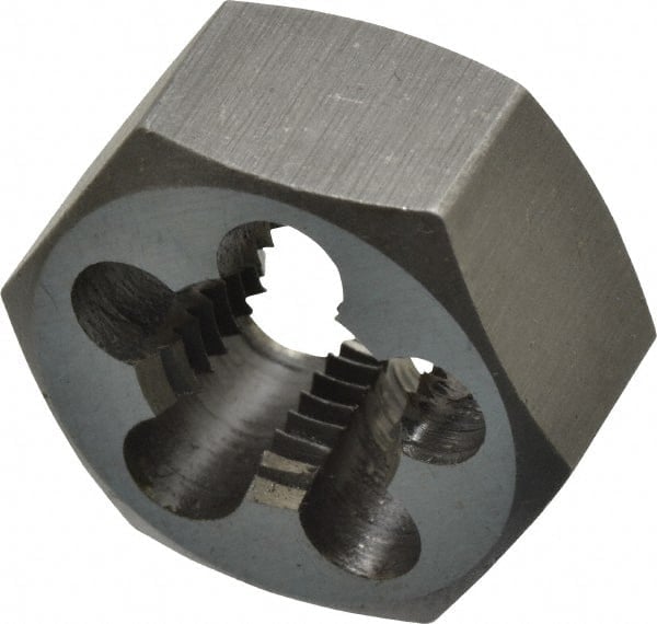 Hex Rethreading Die: 7/16-20, Right Hand, High-Speed Steel MPN:367-0282