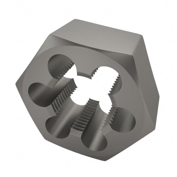 Hex Rethreading Die: 1-1/8 - 12, 1