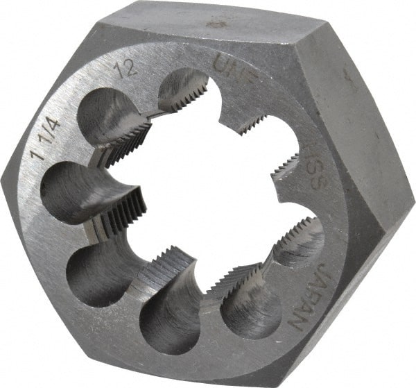 Hex Rethreading Die: 1-1/4 - 12, 1