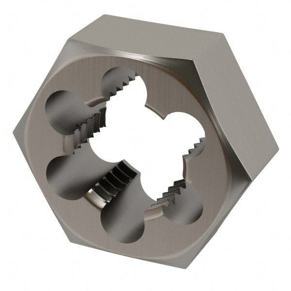 Hex Rethreading Die: 1-3/8-6, 1