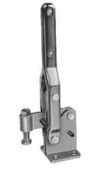 Manual Hold-Down Toggle Clamp: Vertical, 880 lb Capacity, Solid Bar, Straight Base MPN:GH-10448