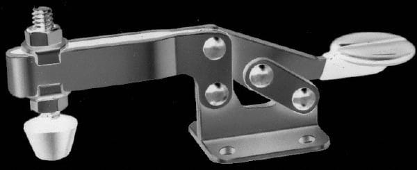 Manual Hold-Down Toggle Clamp: Horizontal, 550 lb Capacity, U-Bar, Flanged Base MPN:GH-22165