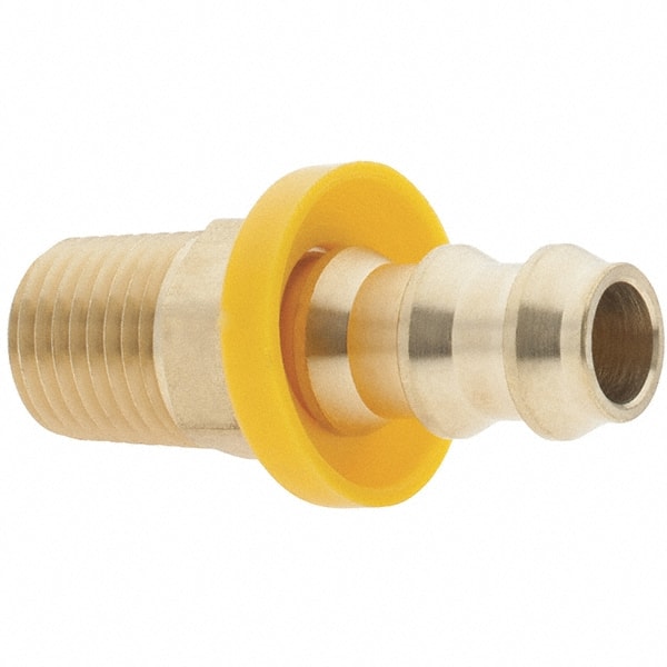 Barbed Push-On Hose Male Connector: 1/4