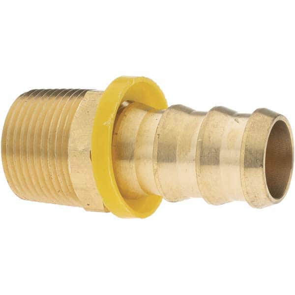 Barbed Push-On Hose Male Connector: 3/4
