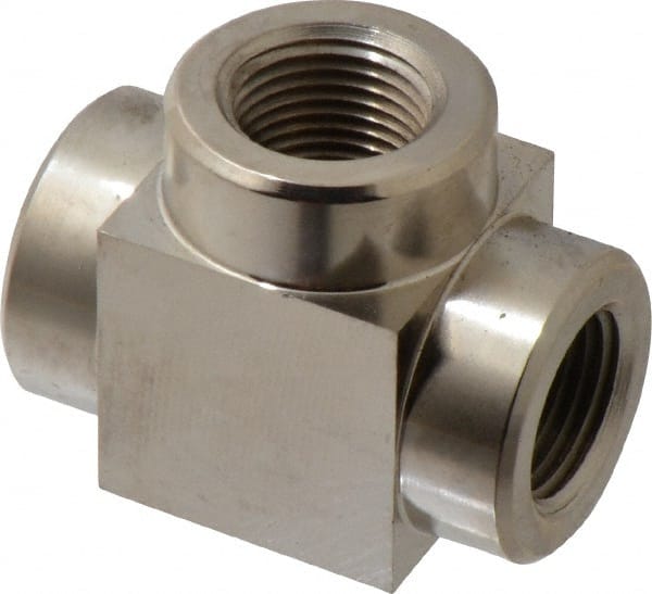 Hydraulic Hose Tee Connector Fitting: 3/8