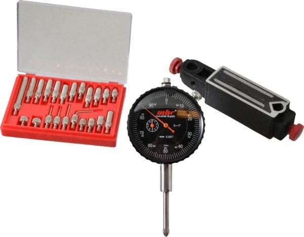 Dial Indicator & Base Kit: 0-100 Dial Reading MPN:SEE CARD