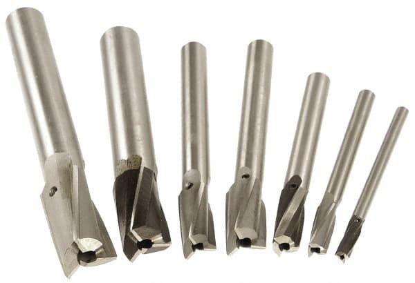 7 Piece, 3 Flutes, Straight Shank, Interchangeable Pilot Counterbore Set MPN:GH8794034