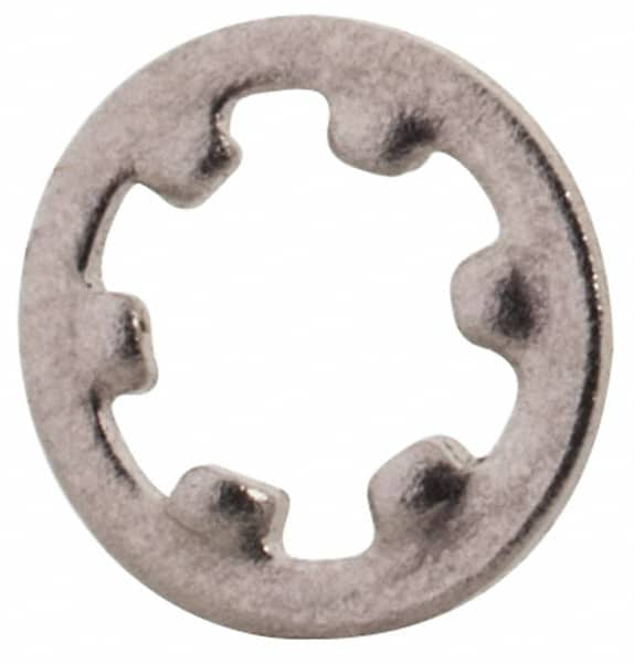 M2 Screw, 2.2mm ID, Stainless Steel Internal Tooth Lock Washer MPN:SIW8X0200-200BX