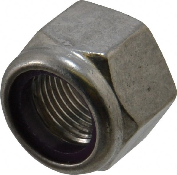 Hex Lock Nut: Insert, Nylon Insert, 5/8-18, Grade 18-8 Stainless Steel, Uncoated MPN:1-N-62F