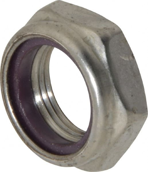 Hex Lock Nut: Insert, Nylon Insert, 1-14, Grade 18-8 Stainless Steel, Uncoated MPN:1-THN-100F