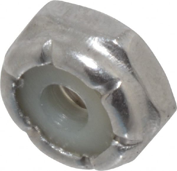 Hex Lock Nut: Insert, Nylon Insert, Grade 18-8 Stainless Steel MPN:1-THN-6C