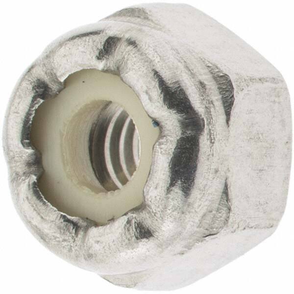 Hex Lock Nut: Insert, Nylon Insert, Grade 316 Stainless Steel MPN:30632