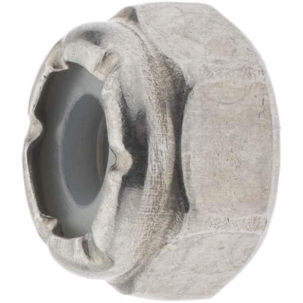 Hex Lock Nut: Insert, Nylon Insert, Grade 316 Stainless Steel MPN:30645