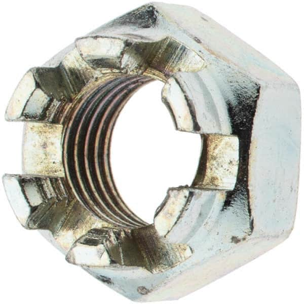 Hex Lock Nut: 7/16-20, Grade 5 Steel, Zinc-Plated MPN:31283