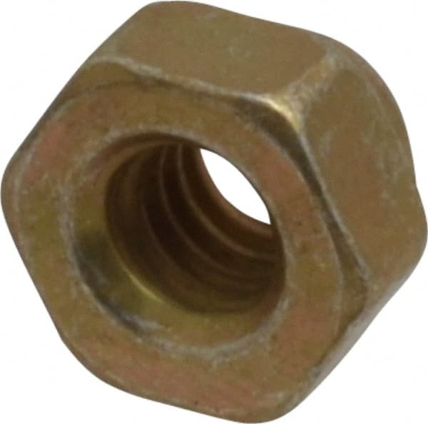 Hex Lock Nut: Distorted Thread, 1/4-20, Grade L9 Steel, Cadmium Dichromate Finish MPN:446002PR