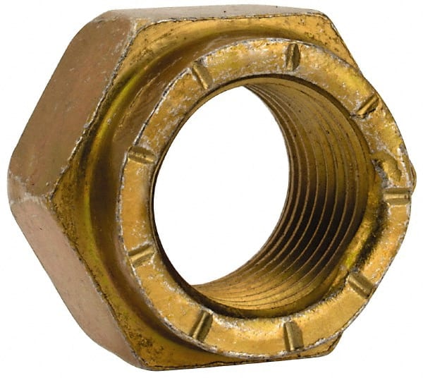 Hex Lock Nut: Distorted Thread, 1/2-20, Grade L9 Steel, Cadmium Dichromate Finish MPN:446060PS