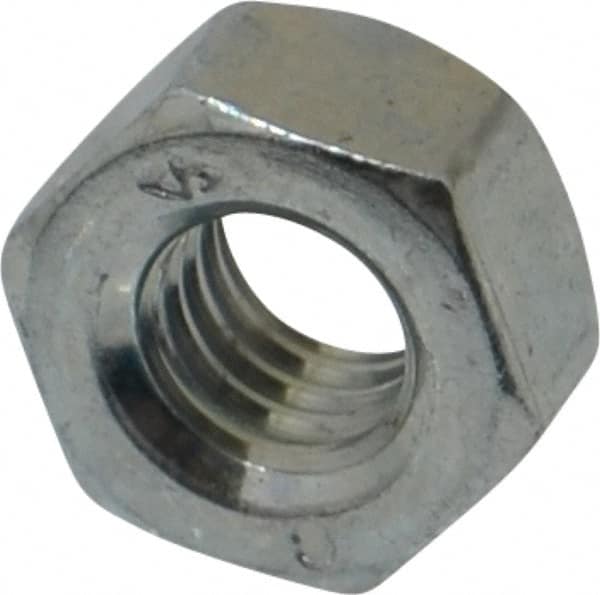 Hex Lock Nut: Distorted Thread, Grade 8 Steel, Zinc-Plated MPN:738110PS