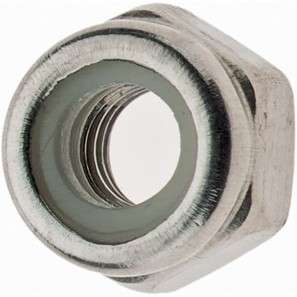 Hex Lock Nut: Insert, Nylon Insert, Grade 316 & A4 Stainless Steel, Uncoated MPN:A410300