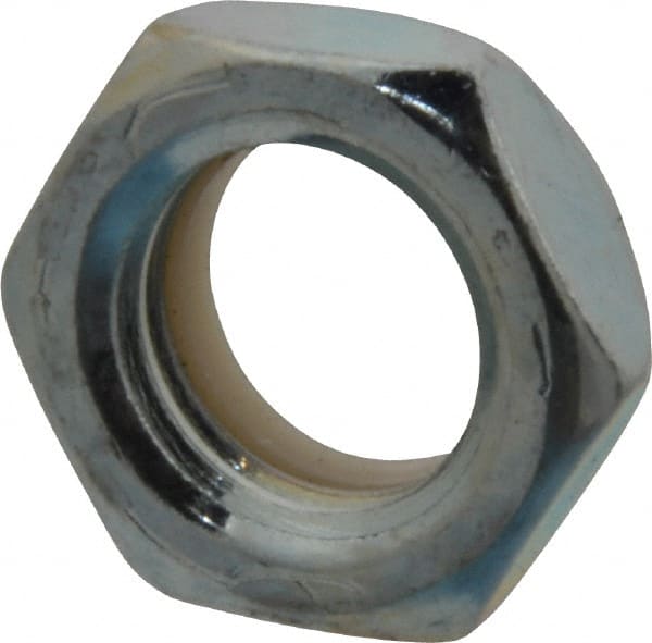 Hex Lock Nut: Insert, Nylon Insert, 3/4-10, Grade 2 Steel, Zinc-Plated MPN:B52001655