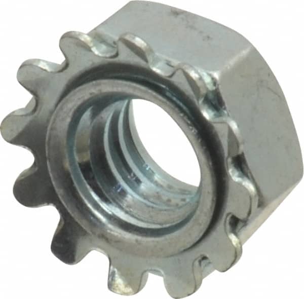 Hex Lock Nut: Insert, Nylon Insert, 3/4-16, Grade 8 Steel, Zinc Yellow Dichromate Finish MPN:B52001671