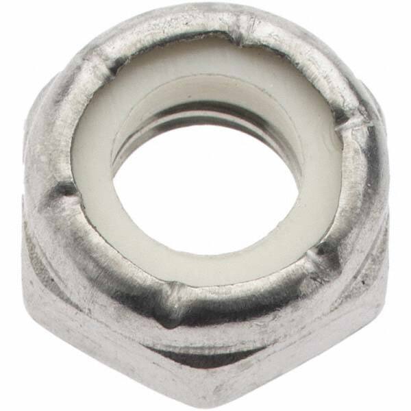 Hex Lock Nut: Insert, Nylon Insert, 5/16-18, Grade 18-8 Stainless Steel, Uncoated MPN:NLIX031NTE-025B