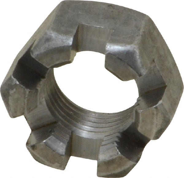 Hex Lock Nut: 5/8-18, Grade 2 Steel, Uncoated MPN:SNFI5062-025BX