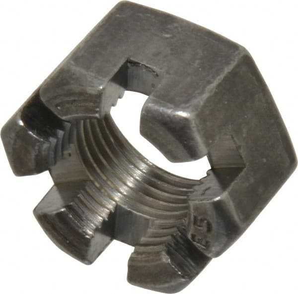 Hex Lock Nut: 3/4-16, Grade 2 Steel, Uncoated MPN:SNFI5075-020BX