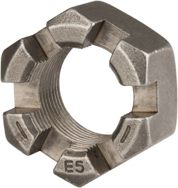 Hex Lock Nut: 1-1/4-12, Grade 2 Steel, Uncoated MPN:SNFI5125-010BX