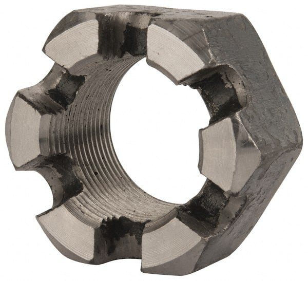 Hex Lock Nut: 1-1/2-12, Grade 2 Steel, Uncoated MPN:SNFI2150-010BX