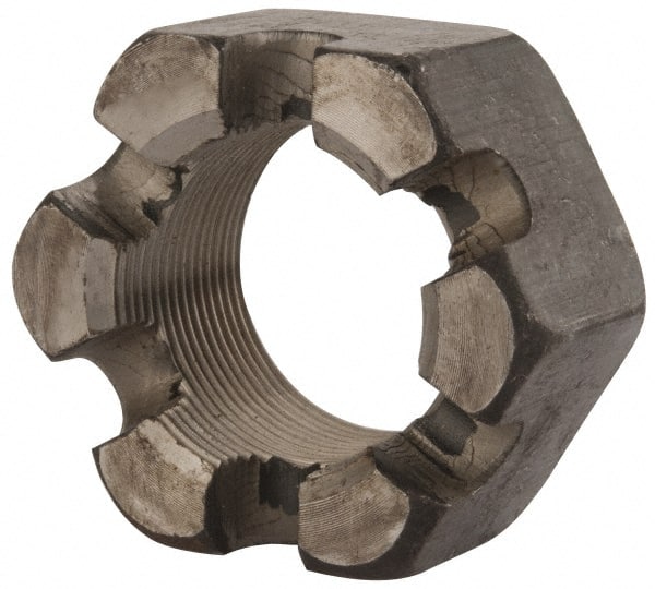 Hex Lock Nut: 1-3/4-12, Grade 2 Steel, Uncoated MPN:SNFI2175-010BX