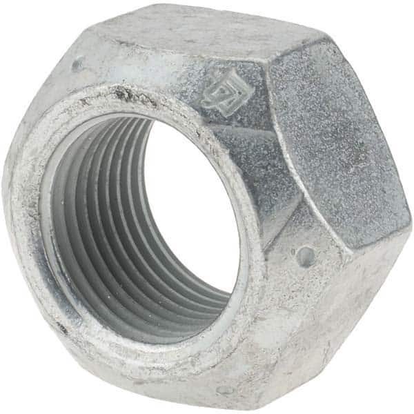 Hex Lock Nut: Distorted Thread, 7/8-14, Grade C Steel, Zinc-Plated with Wax MPN:KP66149