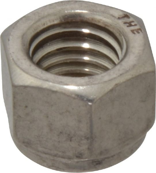 Hex Lock Nut: Nylon Insert, Nylon Insert, 1/2-13, Grade 18-8 Stainless Steel MPN:L79NE0813