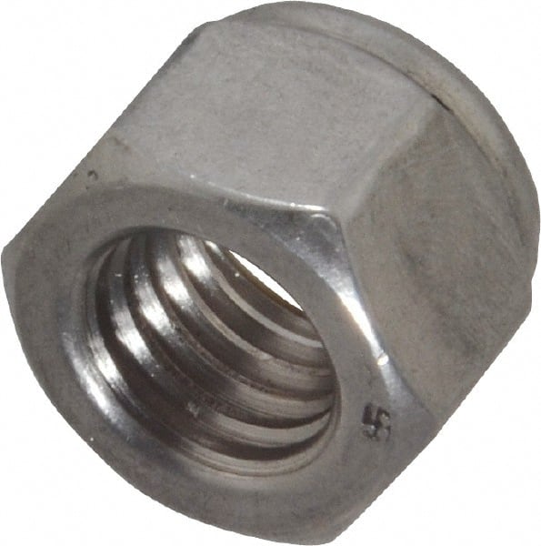Hex Lock Nut: Nylon Insert, Nylon Insert, 5/8-11, Grade 18-8 Stainless Steel MPN:L79NE1011