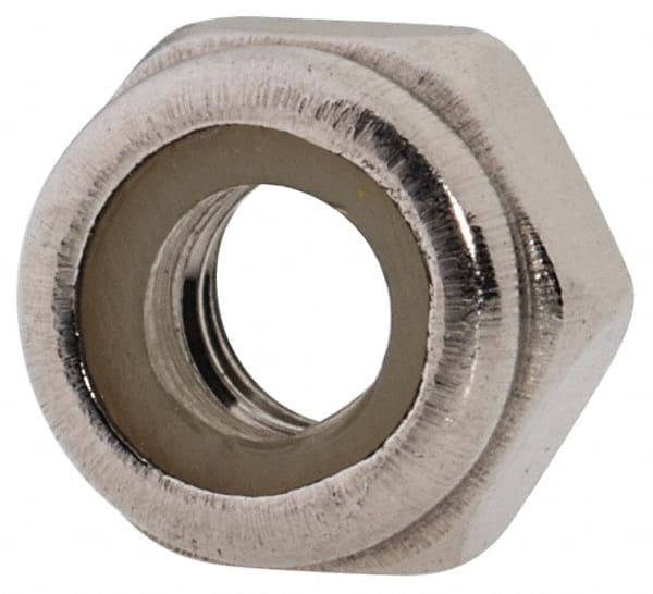 Hex Lock Nut: Insert, Nylon Insert, Grade 316 & A4 Stainless Steel, Uncoated MPN:NL5XX00400-050B