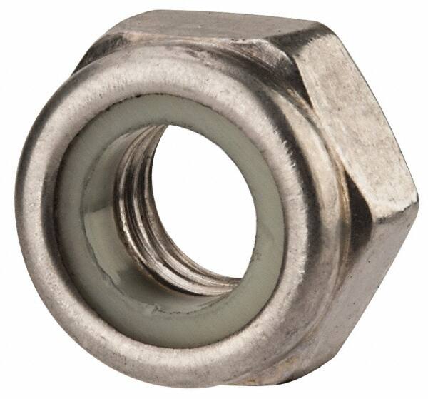 Hex Lock Nut: Insert, Nylon Insert, Grade 316 & A4 Stainless Steel, Uncoated MPN:NL5XX01000-050B